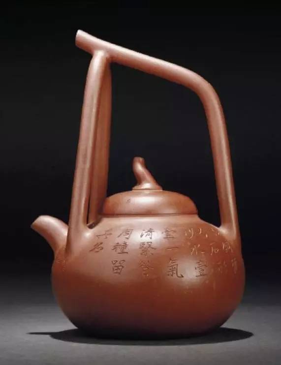 中国，紫砂壺，清時代，邵友庭作，晚清紫砂八大家”之一，六角形，急須